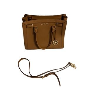 Michael Kors Satchel Purse Camel